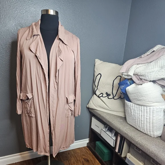 Daniel Rainn blush waterfall jacket size XL - Picture 1 of 4